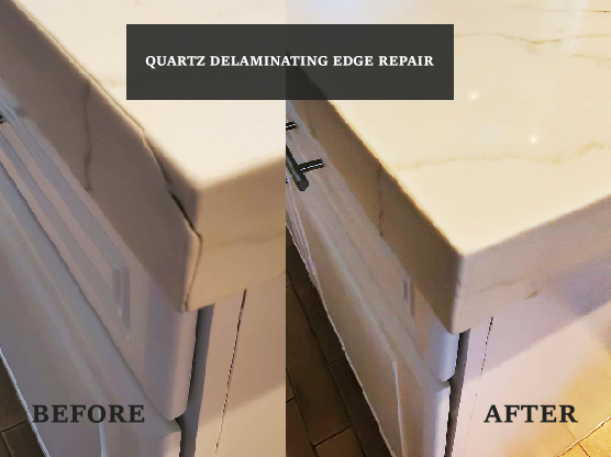 Quartz Delamination Edge Repair